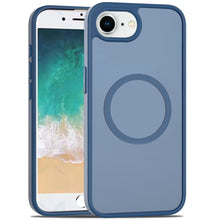 For iPhone 16e Case Magnetic Circle Soft Touch Translucent Cover +Tempered Glass
