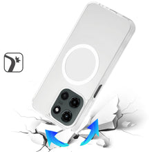 For Moto G Stylus 2025 Case Magnetic Circle Soft Translucent + Tempered Glass