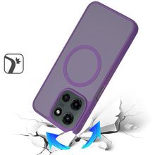 For Moto G Stylus 2025 Case Magnetic Circle Soft Translucent + Tempered Glass