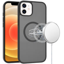 For iPhone 12/12 Pro Case Magnetic Circle Soft Touch Translucent +Tempered Glass