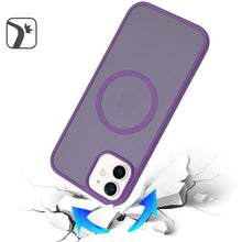 For iPhone 12/12 Pro Case Magnetic Circle Soft Touch Translucent +Tempered Glass