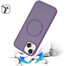 For iPhone 15 Case Magnetic Circle Soft Touch Translucent + 2 Tempered Glass