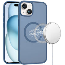 For iPhone 15 Case Magnetic Circle Soft Touch Translucent + 2 Tempered Glass