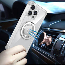 For iPhone 15 Pro Max Case Shock absorbing Magnetic Circle + 2 Tempered Glass