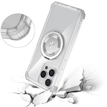 For iPhone 15 Pro Max Case Shock absorbing Magnetic Circle + 2 Tempered Glass