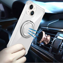 For iPhone 15 Case Shock absorbing Magnetic Circle Cover + 2 Tempered Glass