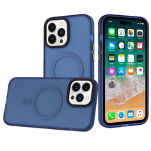 For iPhone 12/12 Pro Case Rugged Translucent Magnetic Circle + Tempered Glass