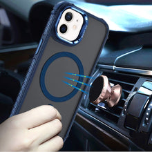 For iPhone 12/12 Pro Case Metal Lens Stand Cover Magnetic Circle +Tempered Glass