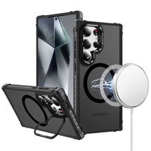 Samsung Galaxy S24 Ultra Case Metal Rear Camera Lens Stand Cover Magnetic Circle