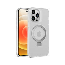For iPhone 14 PRO MAX 6.7 in. Case Soft Touch Cover Magnetic Circle Metal Stand