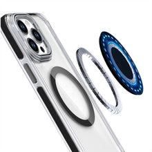 For iPhone 15 Pro Max Case Magnetic Circle Camera Lens Stand + 2 Tempered Glass