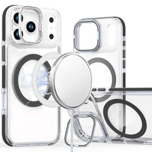 For iPhone 17 PRO Case Magnetic Circle with Camera Lens Stand + Tempered Glass
