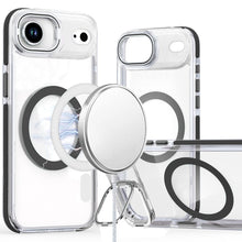 For iPhone Air Case Magnetic Color Circle w/ Camera Lens Stand + Tempered Glass