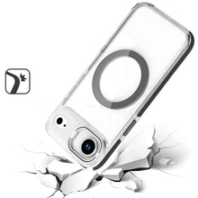 For iPhone Air Case Magnetic Color Circle w/ Camera Lens Stand + Tempered Glass