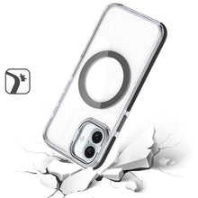 For iPhone 16 Plus 6.7in Case Camera Lens Stand Magnetic Circle + Tempered Glass