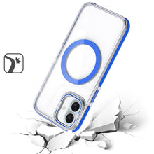 For iPhone 16 Plus 6.7in Case Camera Lens Stand Magnetic Circle + Tempered Glass