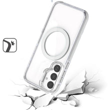 For Samsung Galaxy S24 FE Case Magnetic Circle Color Trim w/ Camera Lens Stand