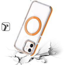 For iPhone 12/12 Pro Case Magnetic Circle Camera Lens Stand + Tempered Glass