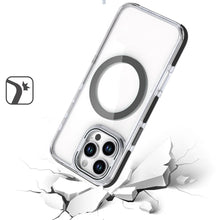 For iPhone 16 Pro 6.3in Case Magnetic Circle Camera Lens Stand + Tempered Glass