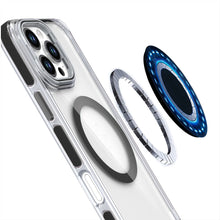 For iPhone 16 Pro 6.3in Case Magnetic Circle Camera Lens Stand + Tempered Glass