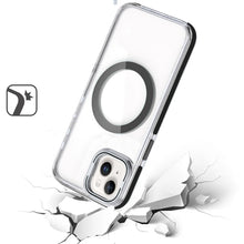 For iPhone 13/14 Case Magnetic Circle Camera Lens Stand Cover + Tempered Glass