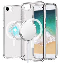 For iPhone 16e Case Magnetic Circle Ultra Thick Translucent + Tempered Glass