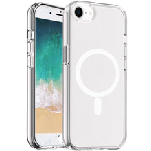 For iPhone 16e Case Magnetic Circle Ultra Thick Translucent + Tempered Glass