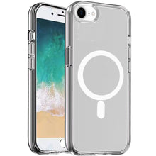 For iPhone 16e Case Magnetic Circle Ultra Thick Translucent + Tempered Glass