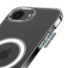 For iPhone 16e Case Magnetic Circle Slim Fit Clear Phone Cover + Tempered Glass