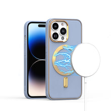 For iPhone 15 Pro Max Case Magnetic Circle Vegan Leather +2 Screen Protectors