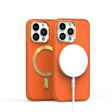 For iPhone 11 Pro Max Case Magnetic Gold Circle Vegan Leather + Tempered Glass