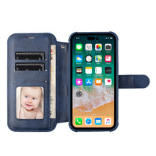 For iPhone 14 PRO MAX Case Magnetic Ring PU Leather Phone Wallet with Card Slots