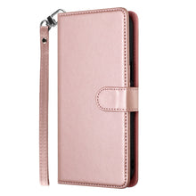 For iPhone 16 PRO MAX Case Detacheable Magnetic Circle Wallet + Tempered Glass