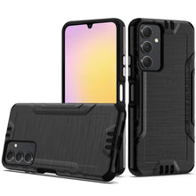 For Samsung A25 5G Case Metallic Rugged Hybrid Phone Cover + Tempered Glass