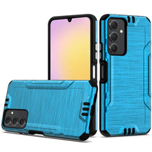 For Samsung A25 5G Case Metallic Rugged Hybrid Phone Cover + Tempered Glass