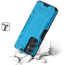 For Samsung A25 5G Case Metallic Rugged Hybrid Phone Cover + Tempered Glass
