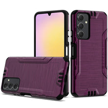 For Samsung A25 5G Case Metallic Rugged Hybrid Phone Cover + Tempered Glass