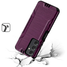For Samsung A25 5G Case Metallic Rugged Hybrid Phone Cover + Tempered Glass