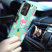 For Samsung A25 5G Case Metallic Rugged Hybrid Phone Cover + Tempered Glass