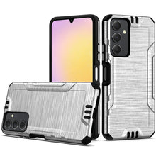 For Samsung A25 5G Case Metallic Rugged Hybrid Phone Cover + Tempered Glass