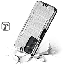 For Samsung A25 5G Case Metallic Rugged Hybrid Phone Cover + Tempered Glass
