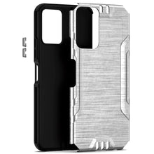 For Samsung A25 5G Case Metallic Rugged Hybrid Phone Cover + Tempered Glass