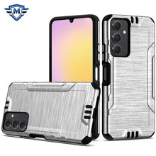 For Samsung A25 5G Case Metallic Rugged Hybrid Phone Cover + Tempered Glass
