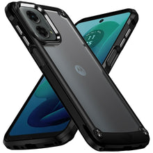 For Moto G 5G (2024) Case w/ Metal Buttons and Raised Camera Lip +Tempered Glass