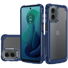 For Moto G 5G (2024) Case w/ Metal Buttons and Raised Camera Lip +Tempered Glass