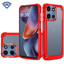 For Moto G 2025 Case with Metal Buttons and Raised Camera Lip + Tempered Glass