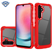 For Samsung A26 5G Case w/ Metal Buttons and Raised Camera Lip + Tempered Glass