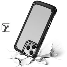 For iPhone 16 Pro 6.3in Case w/ Metal Buttons Raised Camera Lip + Tempered Glass