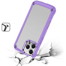 For iPhone 16 Pro 6.3in Case w/ Metal Buttons Raised Camera Lip + Tempered Glass