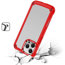 For iPhone 16 Pro 6.3in Case w/ Metal Buttons Raised Camera Lip + Tempered Glass